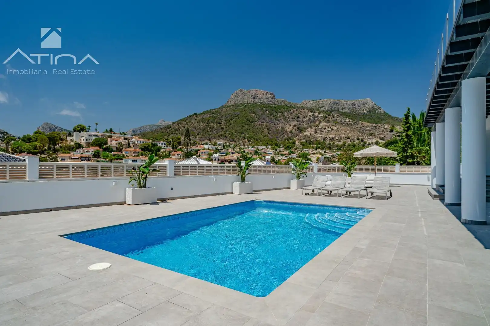 Piscina de Casa o xalet en venda en Calpe / Calp amb Aire condicionat, Calefacció i Jardí privat
