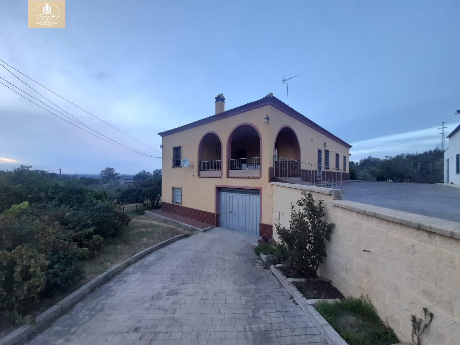 Exterior view of Country house for sale in Sanlúcar la Mayor  with Air Conditioner and Private garden