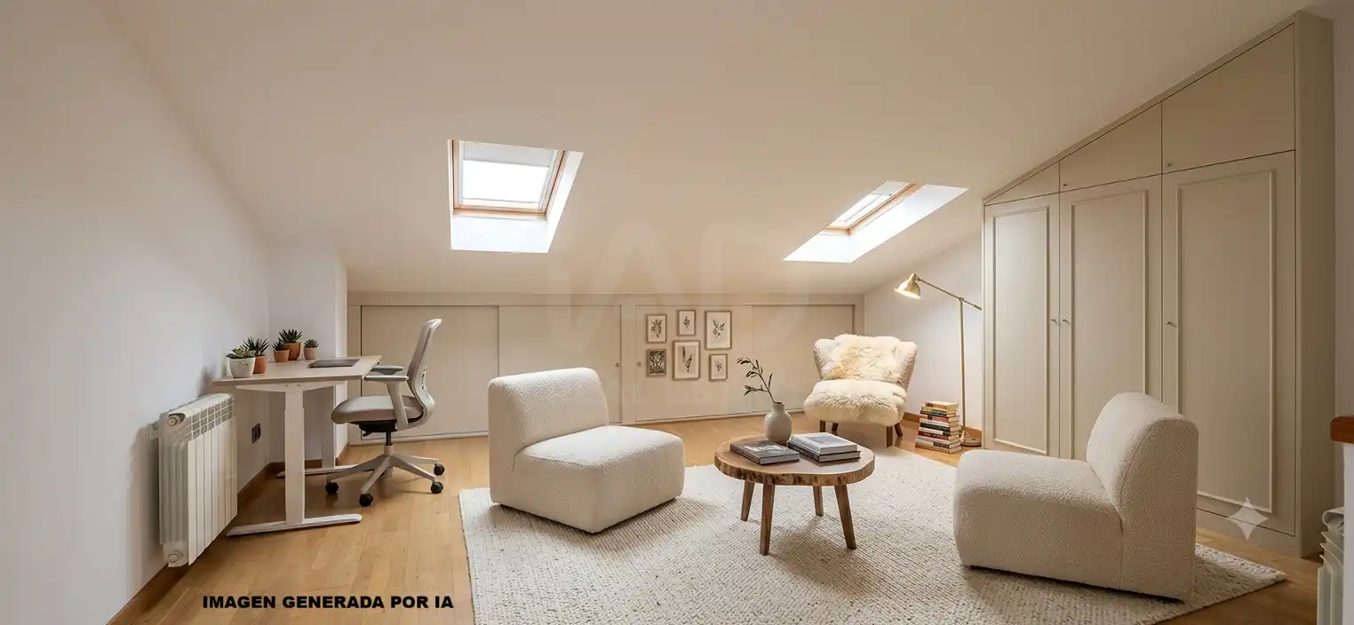 Sala de estar de Dúplex en venta en Sant Cugat del Vallès con Aire acondicionado, Calefacción y Terraza