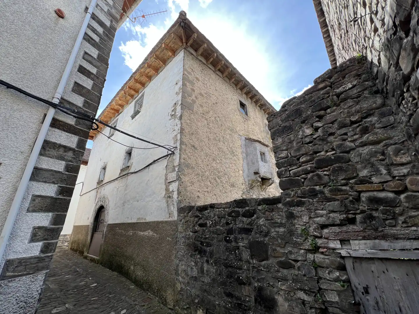 Vista exterior de Casa o chalet en venta en Ansó con Balcón
