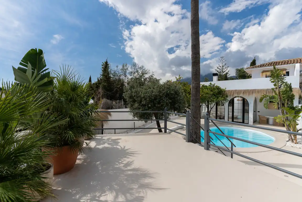 Terrace of Detached homes for sale in Torremolinos  with Air Conditioner, Terrace and Swimming Pool