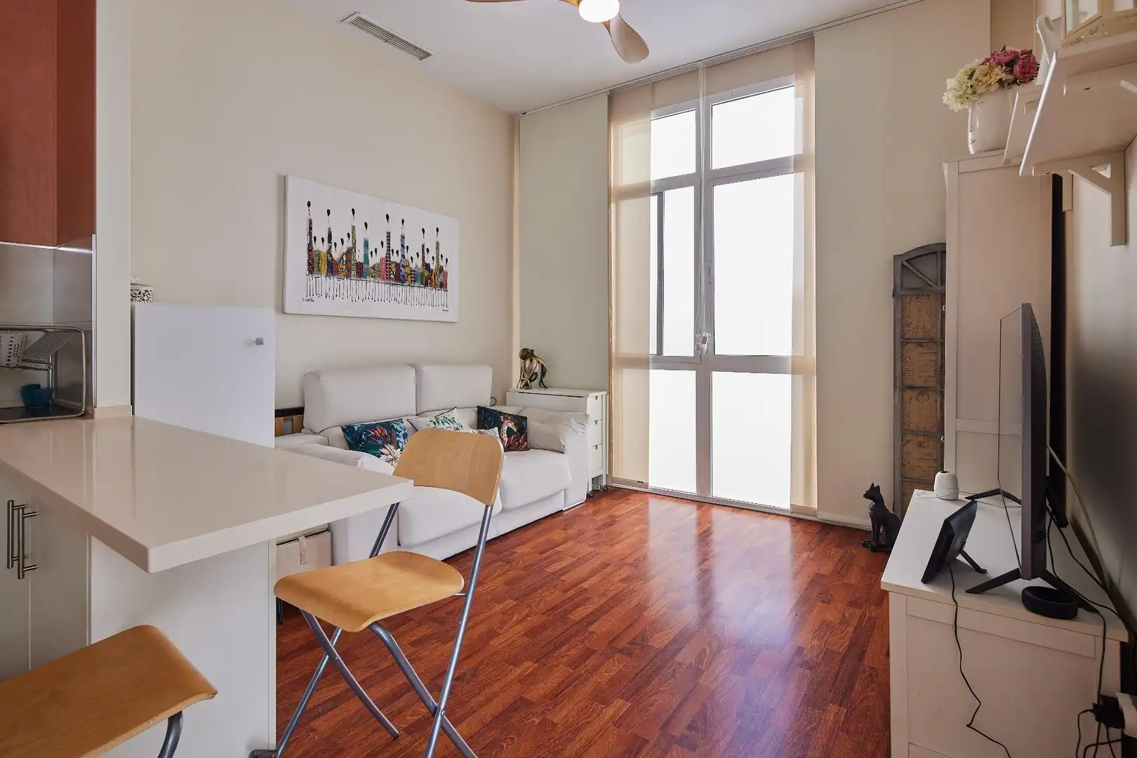 Sala de estar de Piso en venta en Cádiz con Aire acondicionado, Calefacción y Parquet