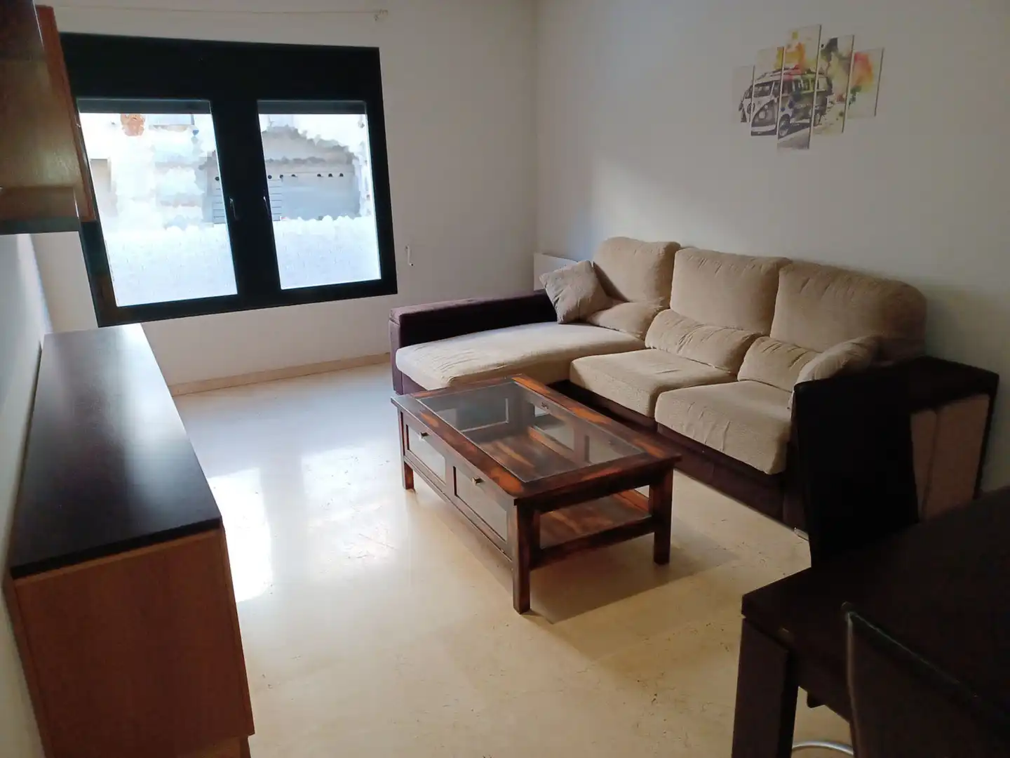 Sala de estar de Planta baja en venta en Figueres con Calefacción, Trastero y Amueblado
