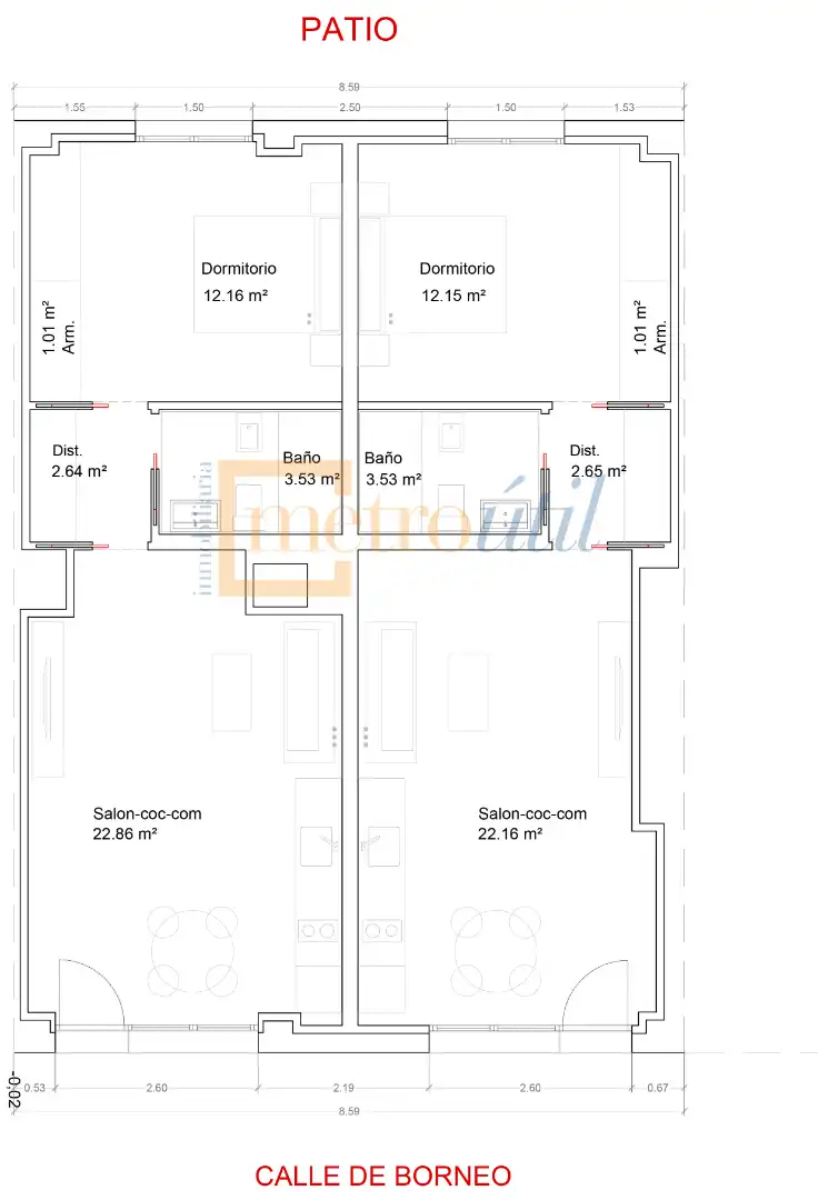 Apartament en venda a Calle Borneo, imagen 5
