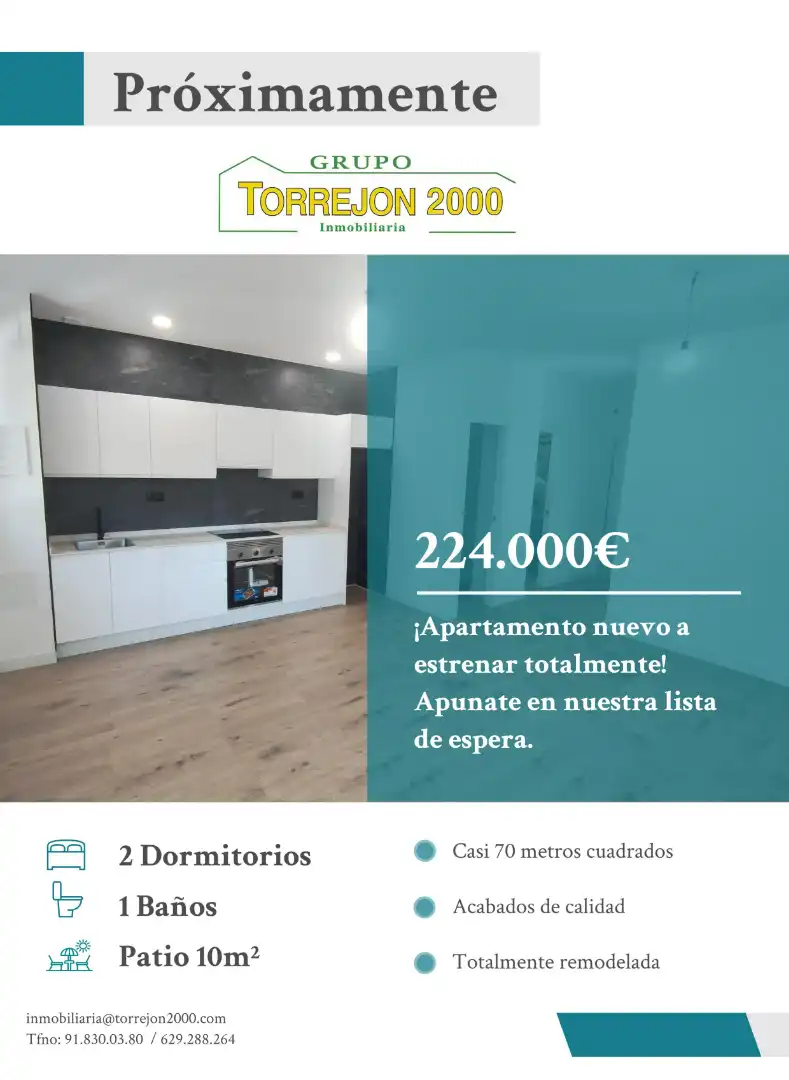 Kitchen of Apartments for sale in Torrejón de Ardoz  with Air Conditioner and Heating