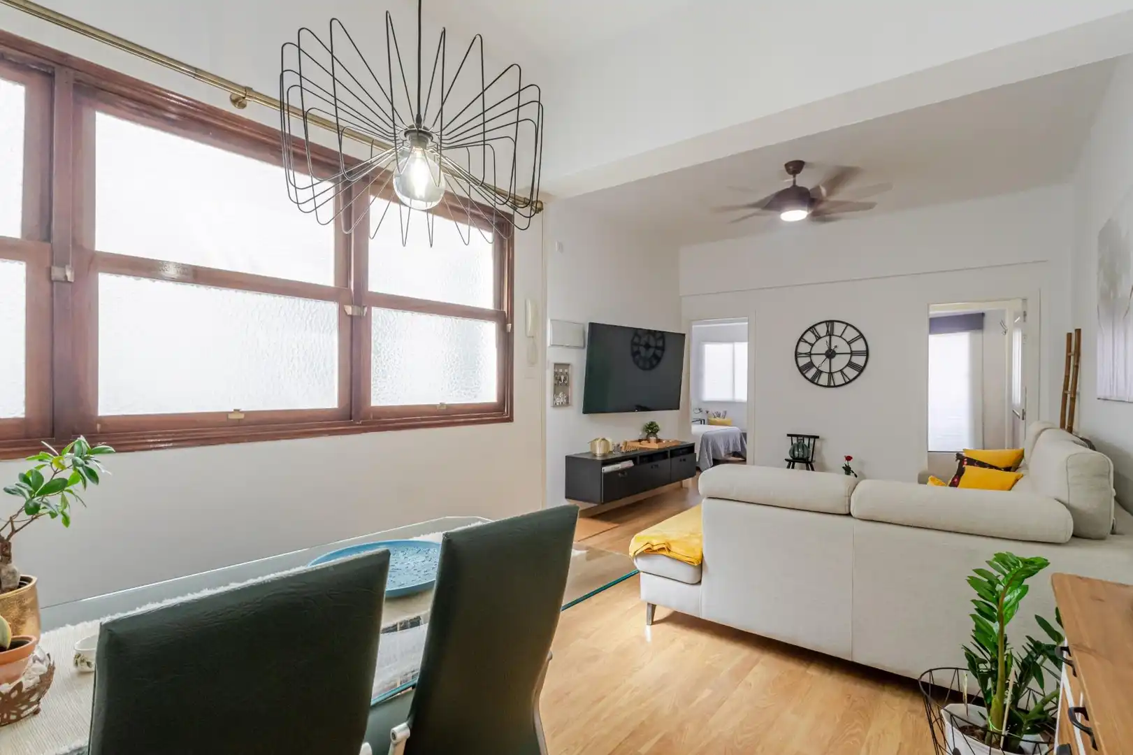 Wohnzimmer von Wohnung zum Verkauf in Las Palmas de Gran Canaria mit Parkett, Abstellraum und Möbliert