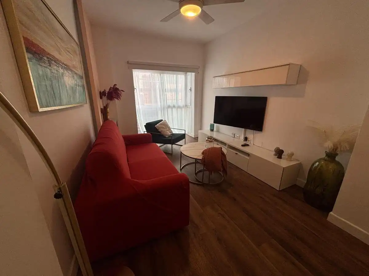 Sala d'estar de Apartament en venda en Málaga amb Aire condicionat, Parquet i Traster
