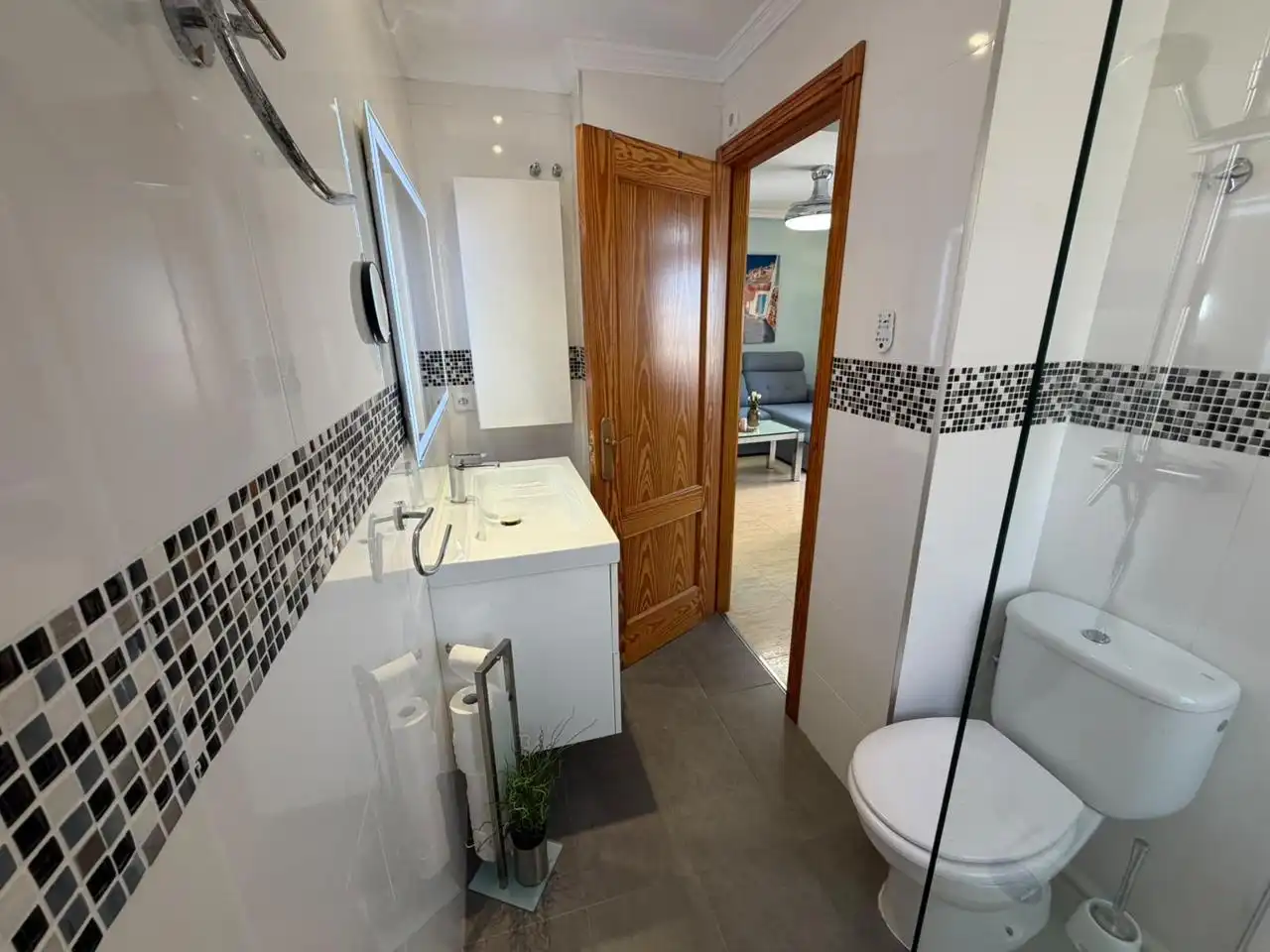 Baño de Apartamento en venta en La Manga del Mar Menor con Aire acondicionado, Jardín privado y Terraza
