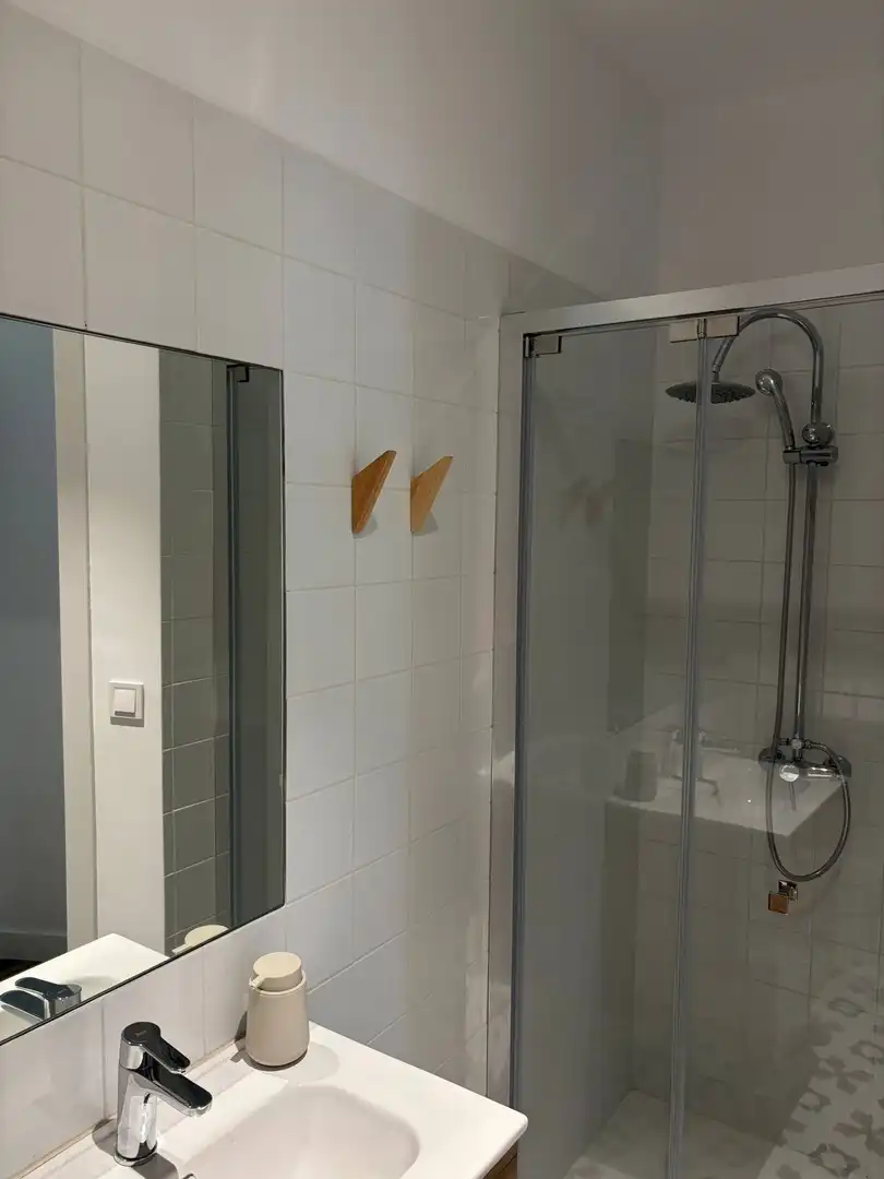 Bany de Apartament de lloguer en Las Palmas de Gran Canaria amb Aire condicionat i Moblat