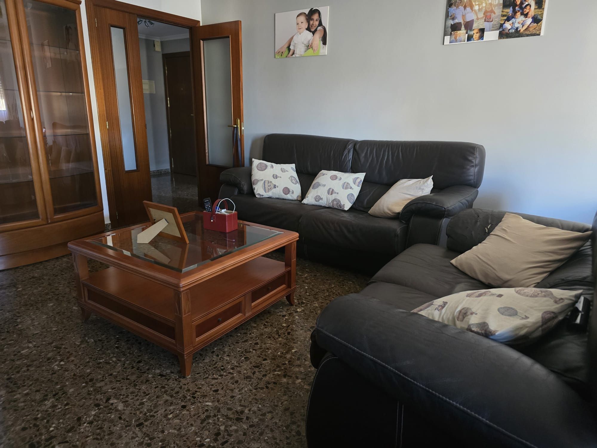 Living room of Flat for sale in Castellón de la Plana / Castelló de la Plana  with Air Conditioner, Storage room and Furnished