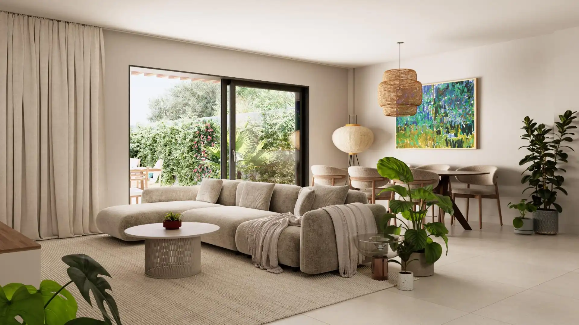 Sala d'estar de Dúplex en venda en Santpedor amb Aire condicionat, Calefacció i Jardí privat