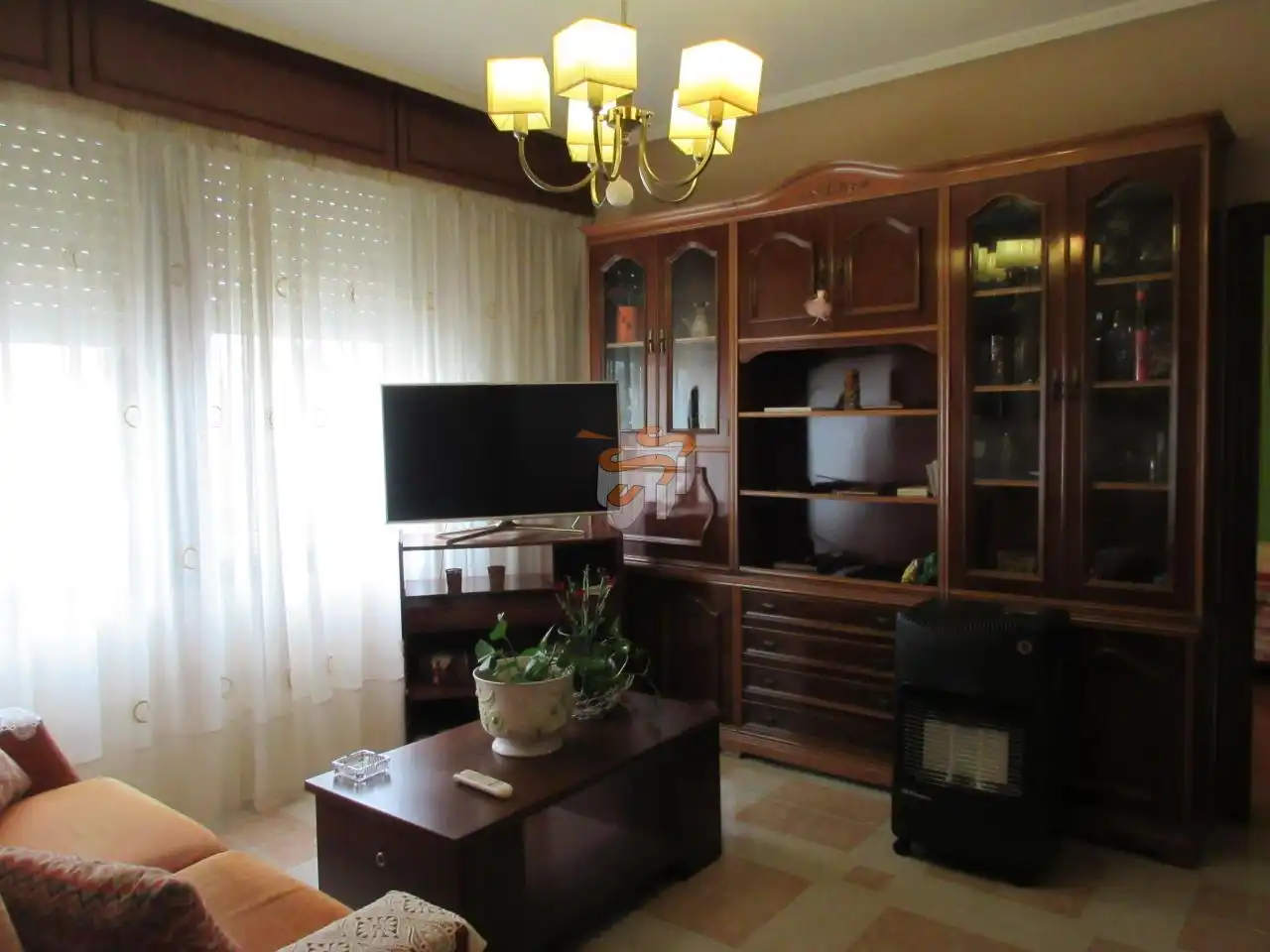 Living room of Flat for sale in Ferrol  with Heating and Furnished
