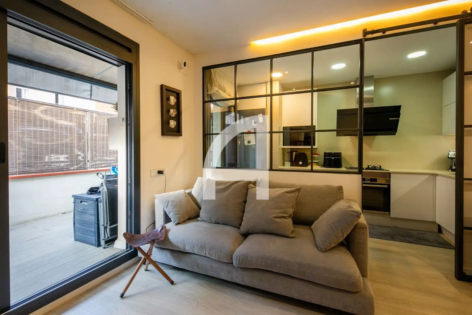 Sala de estar de Piso en venta en Barcelona con Aire acondicionado, Calefacción y Parquet