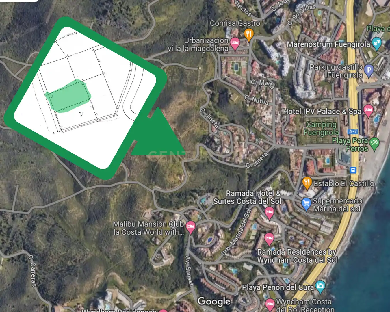 Land for sale in Calle Jineta, 33, 29649 Mijas, Spain, -1, El Faro de Calaburra - Chaparral