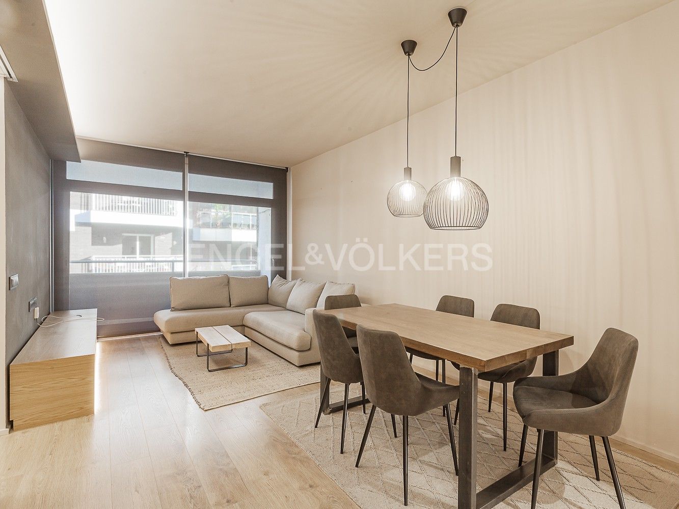 Living room of Apartment to rent in  Barcelona Capital  with Air Conditioner, Heating and Terrace