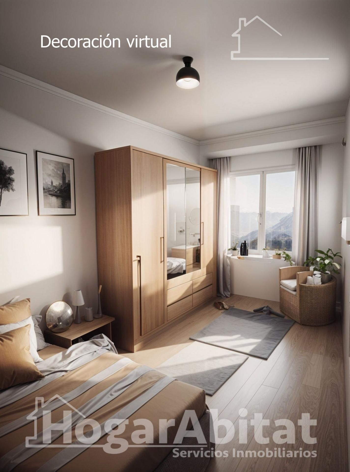 Dormitori de Pis en venda en  Valencia Capital amb Aire condicionat i Balcó