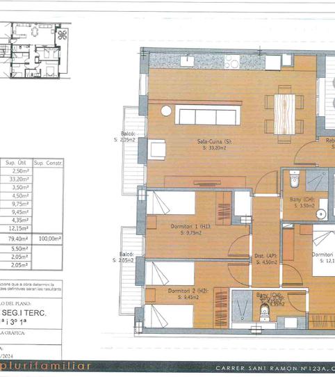 Photo 2 from new construction home in Flat for sale in Carrer de Sant Ramon, 123, Sant Ramón, Barcelona