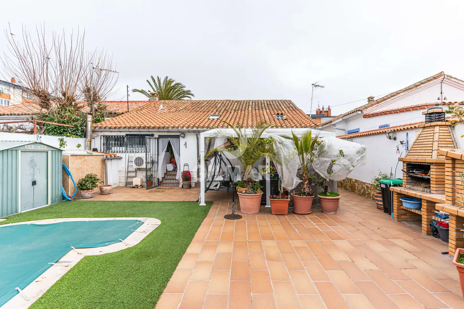 Exterior view of Detached homes for sale in Madrid  with Heating, Private garden and Swimming Pool