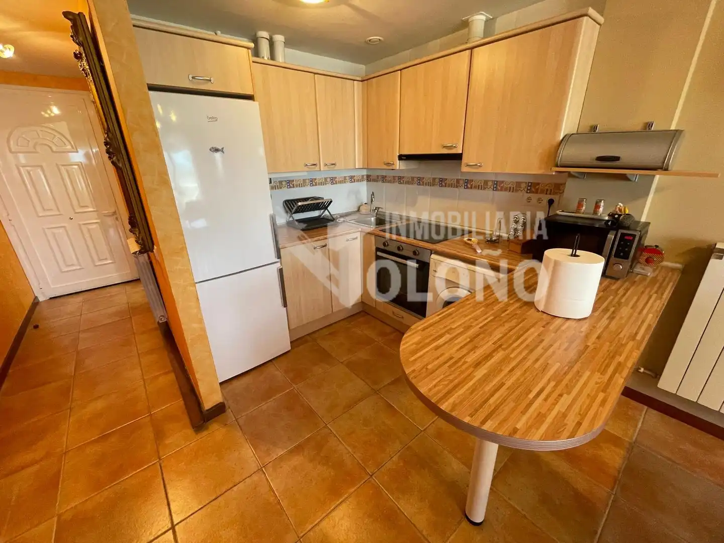 Cuina de Apartament en venda en Cuzcurrita de Río Tirón amb Calefacció, Terrassa i Traster