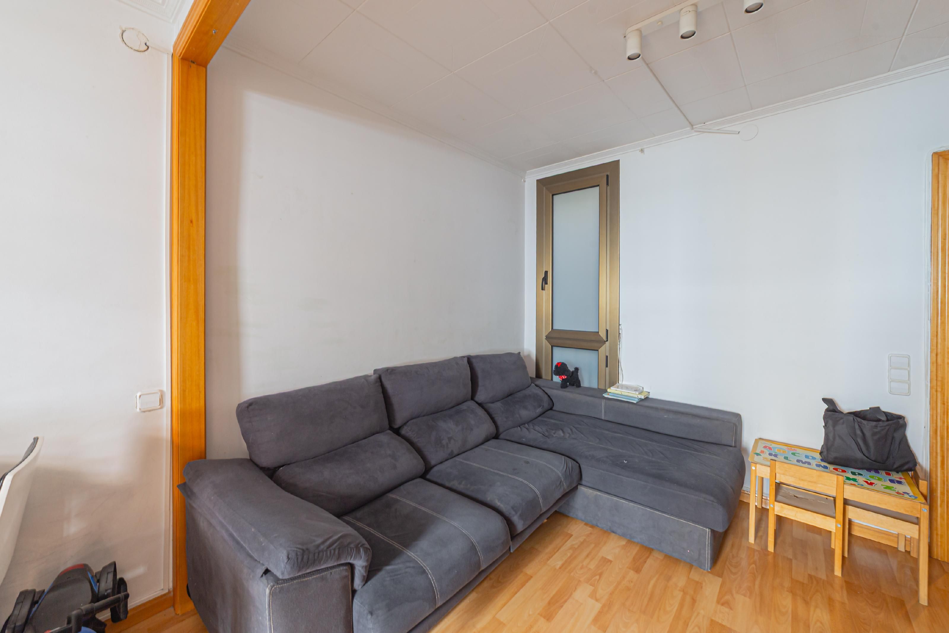 Sala d'estar de Apartament en venda en  Barcelona Capital amb Aire condicionat, Calefacció i Parquet