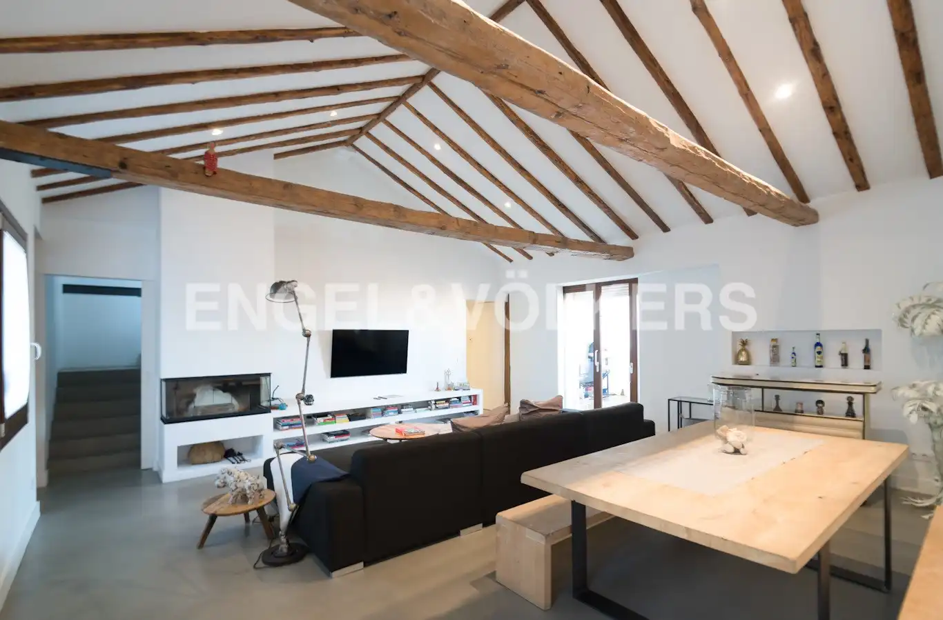 Sala de estar de Ático de alquiler en Madrid con Aire acondicionado, Calefacción y Terraza