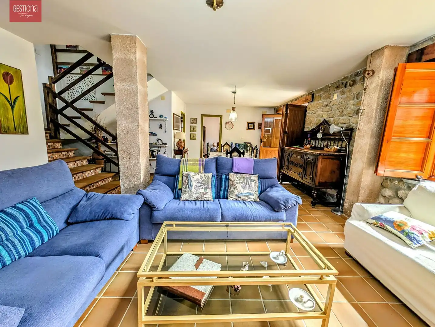 Sala de estar de Casa o chalet en venta en Escalante con Jardín privado y Balcón