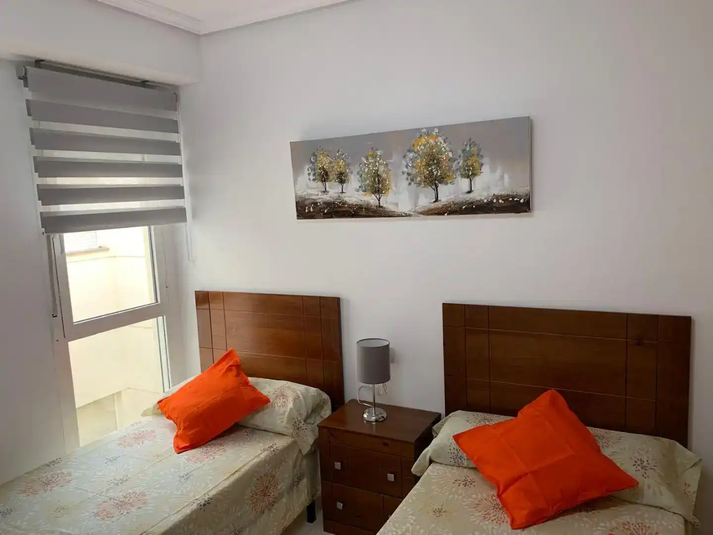 Schlafzimmer von Wohnung zur Miete in El Campello mit Klimaanlage, Möbliert und Balkon