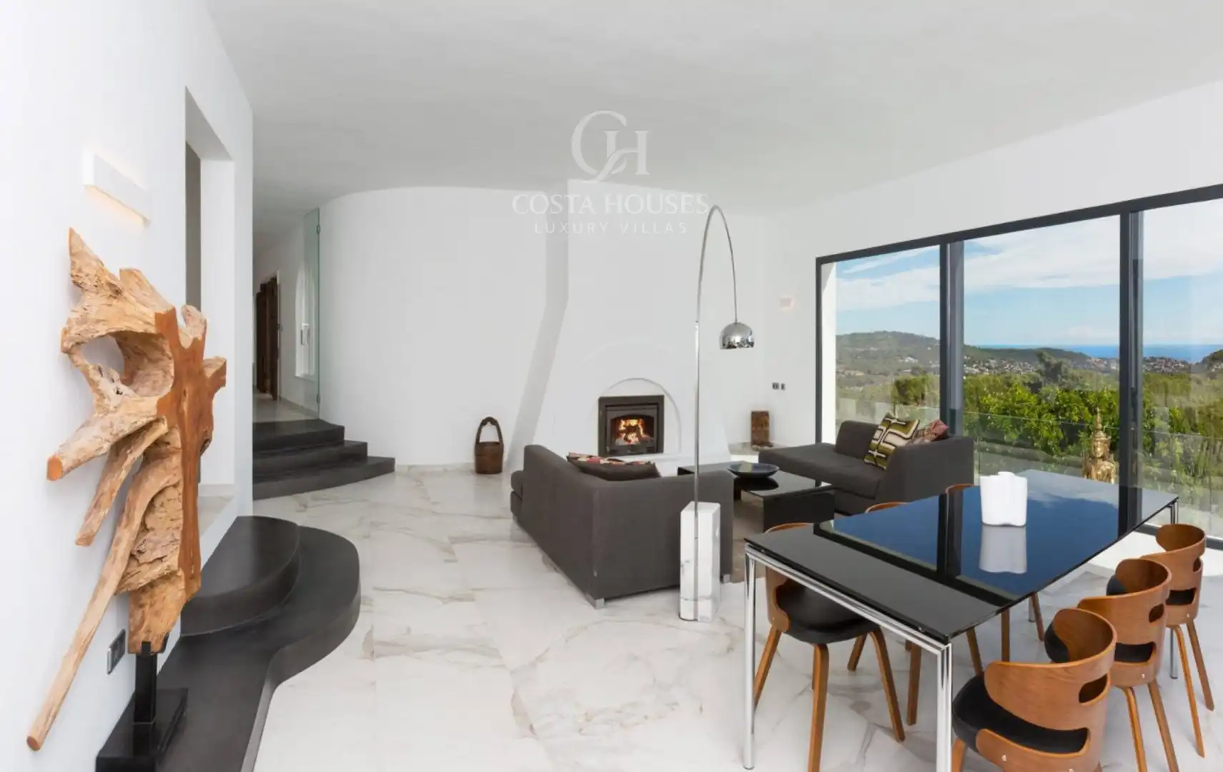 Sala de estar de Casa o chalet en venta en Benissa con Aire acondicionado, Calefacción y Jardín privado