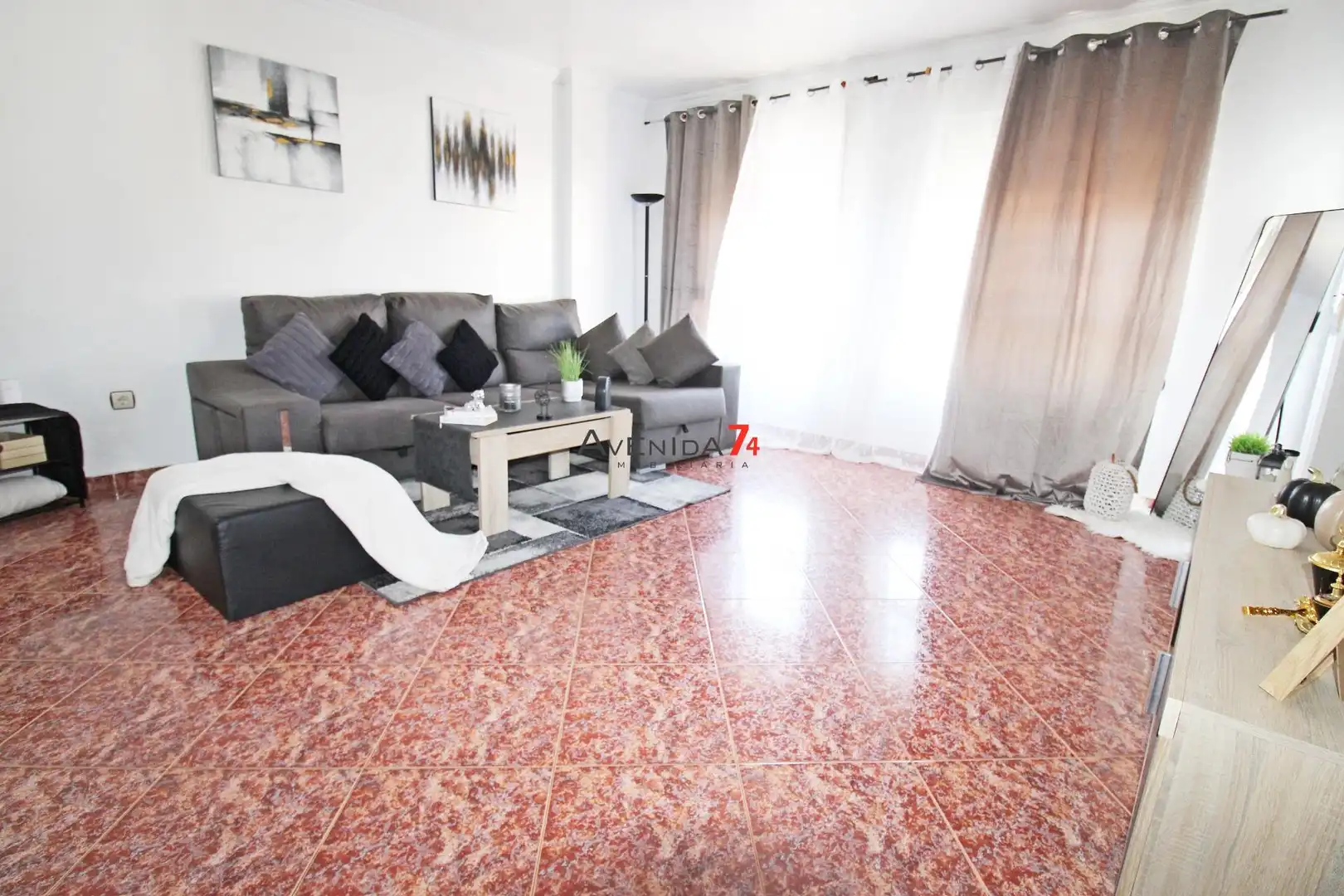 Living room of Flat for sale in Lorca  with Air Conditioner, Storage room and Furnished