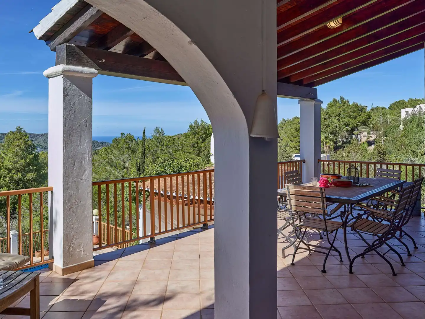 Terrace of Houses for sale in Sant Josep de sa Talaia  with Air Conditioner, Heating and Private garden