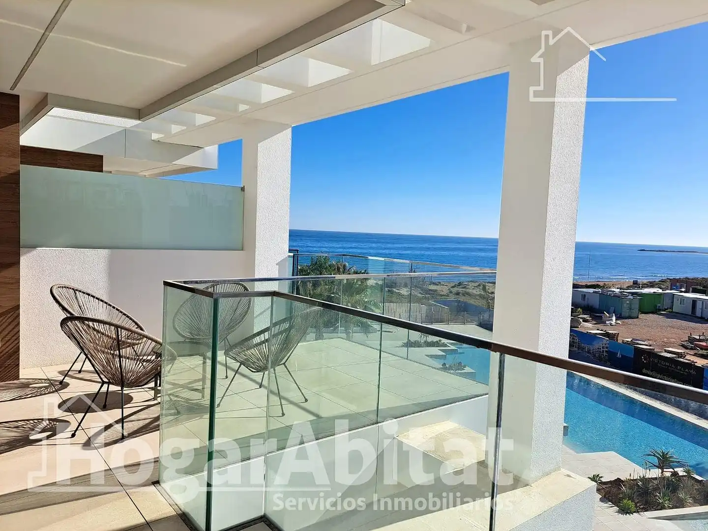 Außenansicht von Wohnung zum Verkauf in Dénia mit Klimaanlage, Terrasse und Möbliert