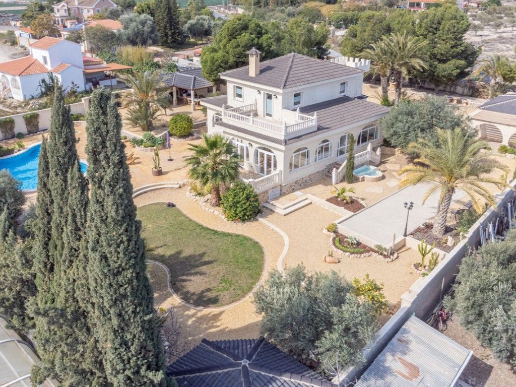 Vista exterior de Casa o chalet en venta en Mutxamel con Aire acondicionado, Jardín privado y Terraza