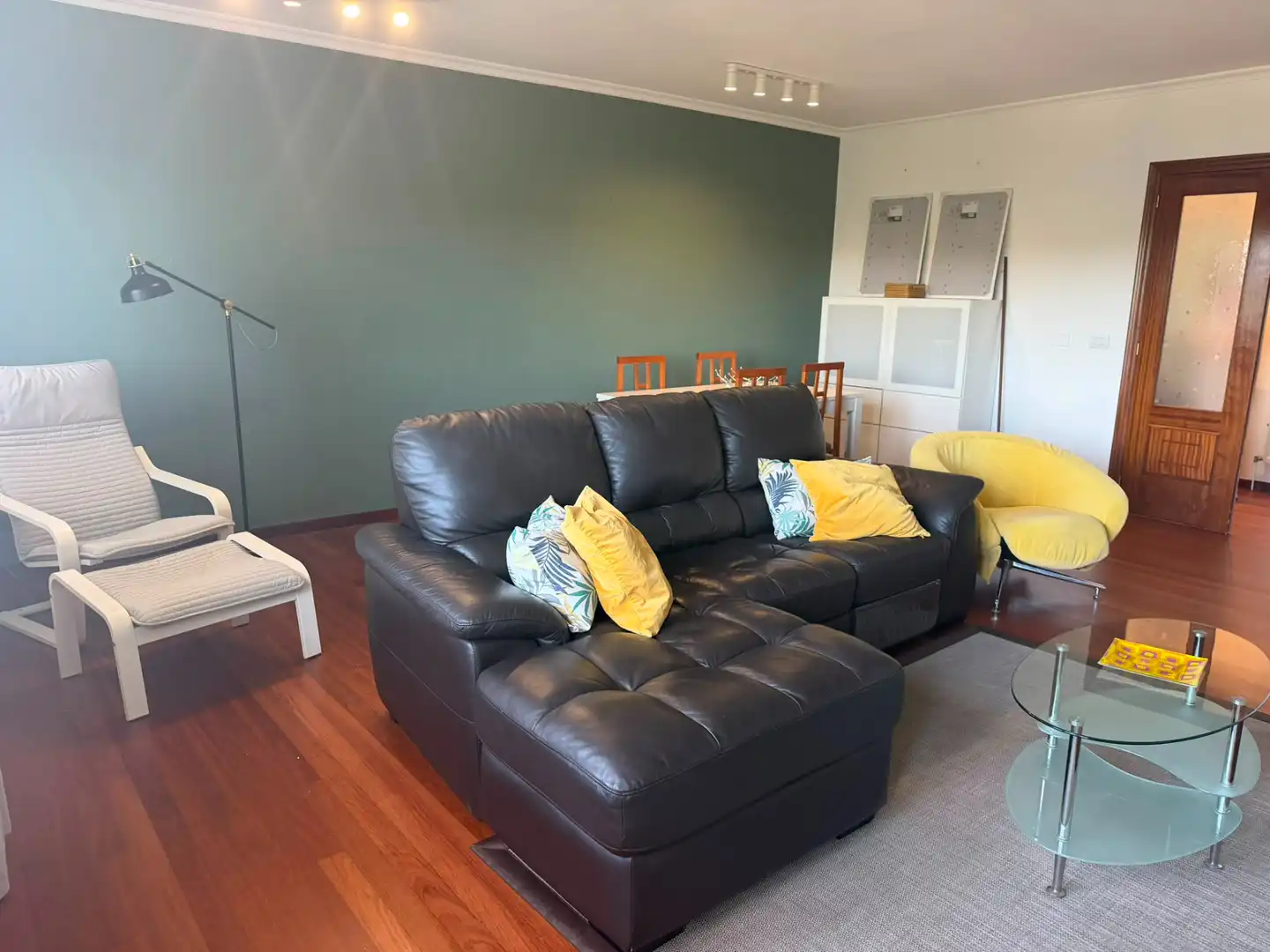 Sala de estar de Piso de alquiler en Lugo con Calefacción, Terraza y Amueblado