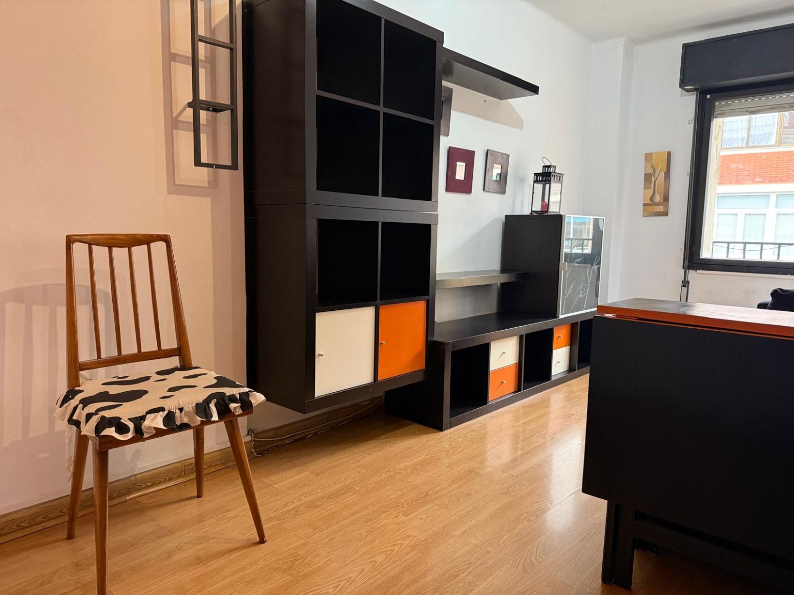 Living room of Flat to rent in Gijón   with Heating, Furnished and Balcony