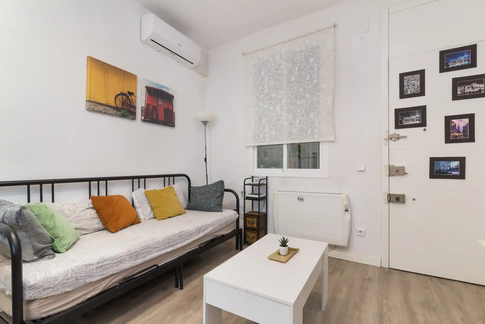 Schlafzimmer von Wohnung zur Miete in Madrid mit Klimaanlage und Möbliert