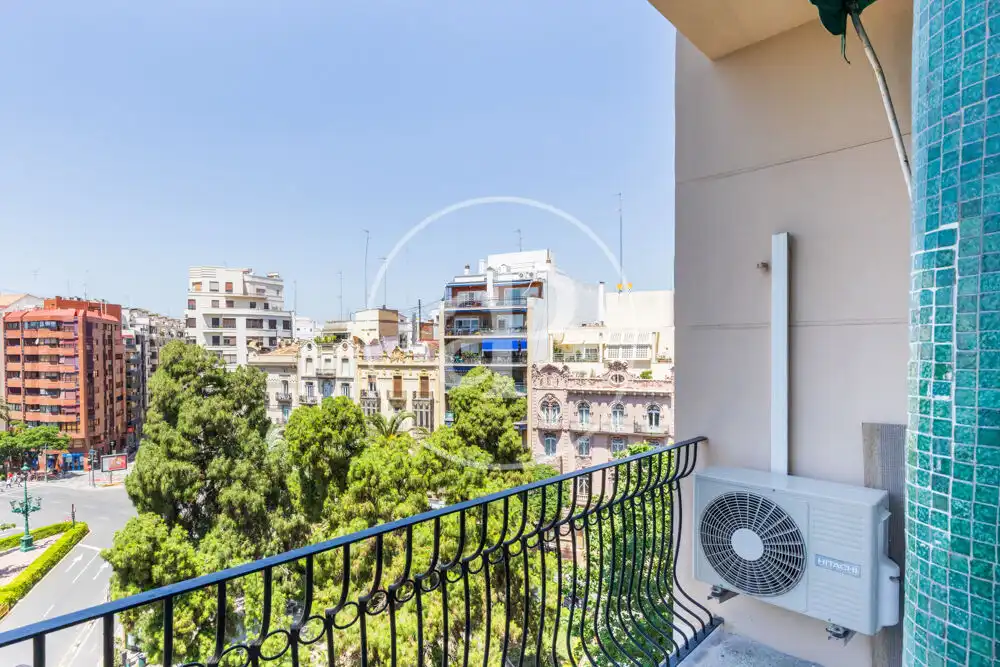 Balcony of Flat for rent in Valencia  with Air Conditioner, Heating and Balcony