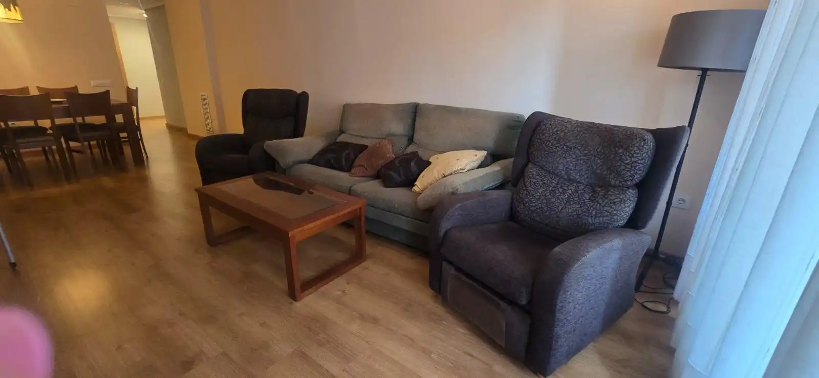 Sala de estar de Apartamento de alquiler en Alboraya con Aire acondicionado, Amueblado y Balcón