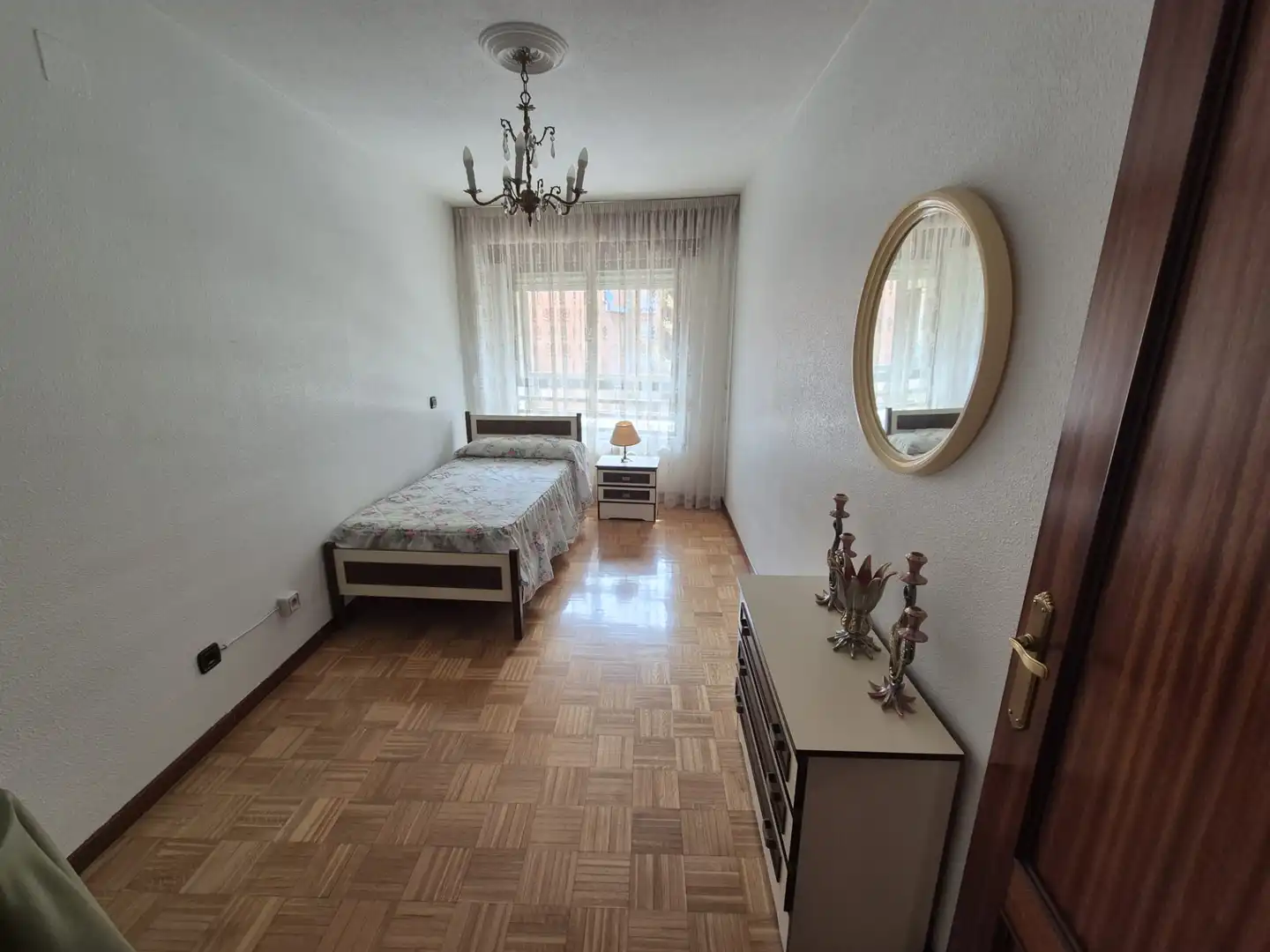 Schlafzimmer von Wohnung zum Verkauf in Palencia mit Heizung, Parkett und Terrasse