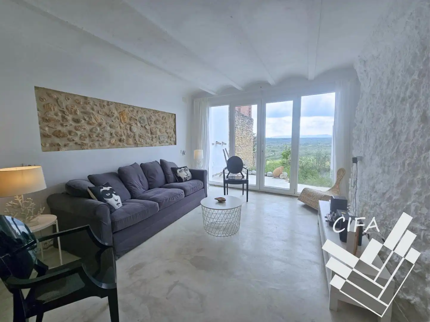 Sala de estar de Casa o chalet en venta en Canet lo Roig con Terraza y Amueblado