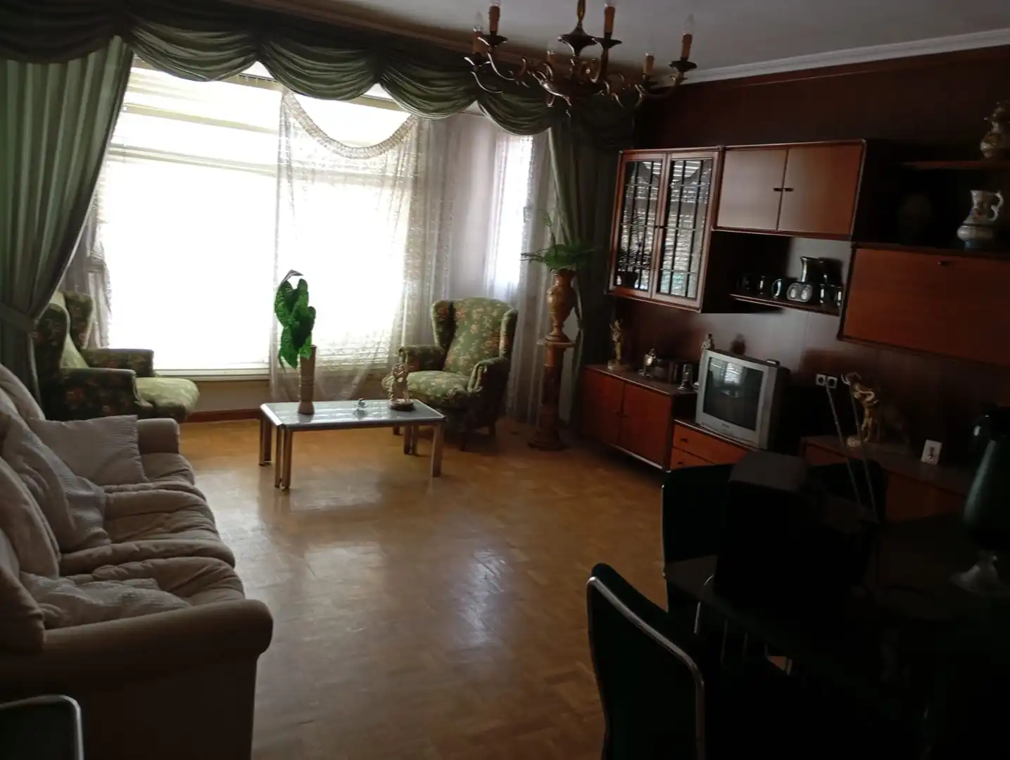 Wohnzimmer von Wohnung zum Verkauf in Alhama de Aragón mit Heizung, Privatgarten und Parkett