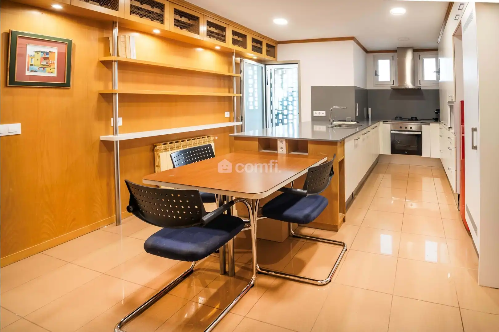 Küche von Wohnung zum Verkauf in Barcelona mit Klimaanlage, Heizung und Terrasse