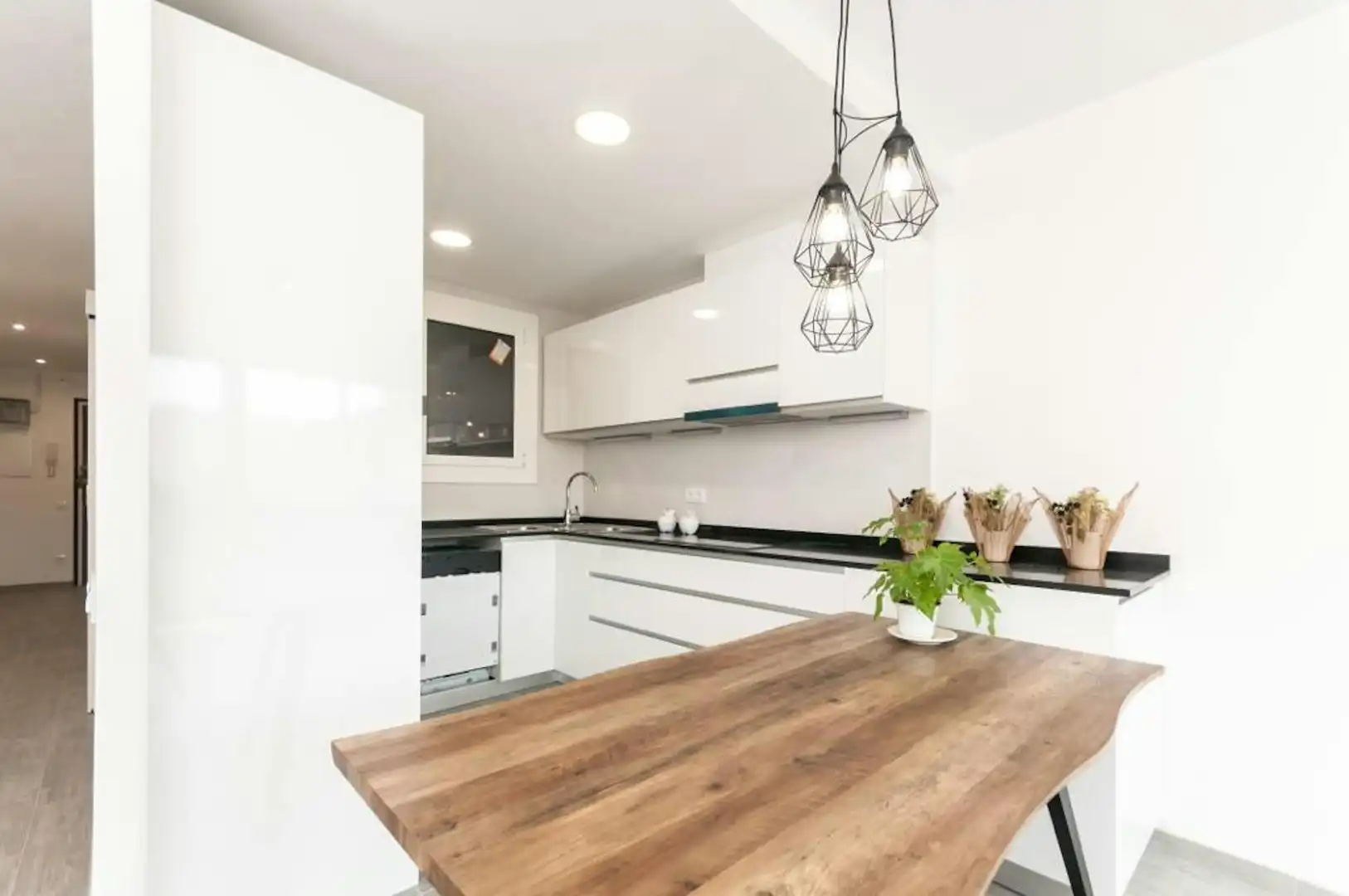 Cocina de Piso para compartir en Barcelona con Calefacción, Amueblado y Lavadora