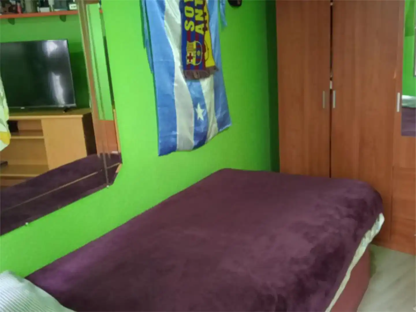 Schlafzimmer von Erdgeschoss zur Miete in Madrid mit Parkett und Möbliert