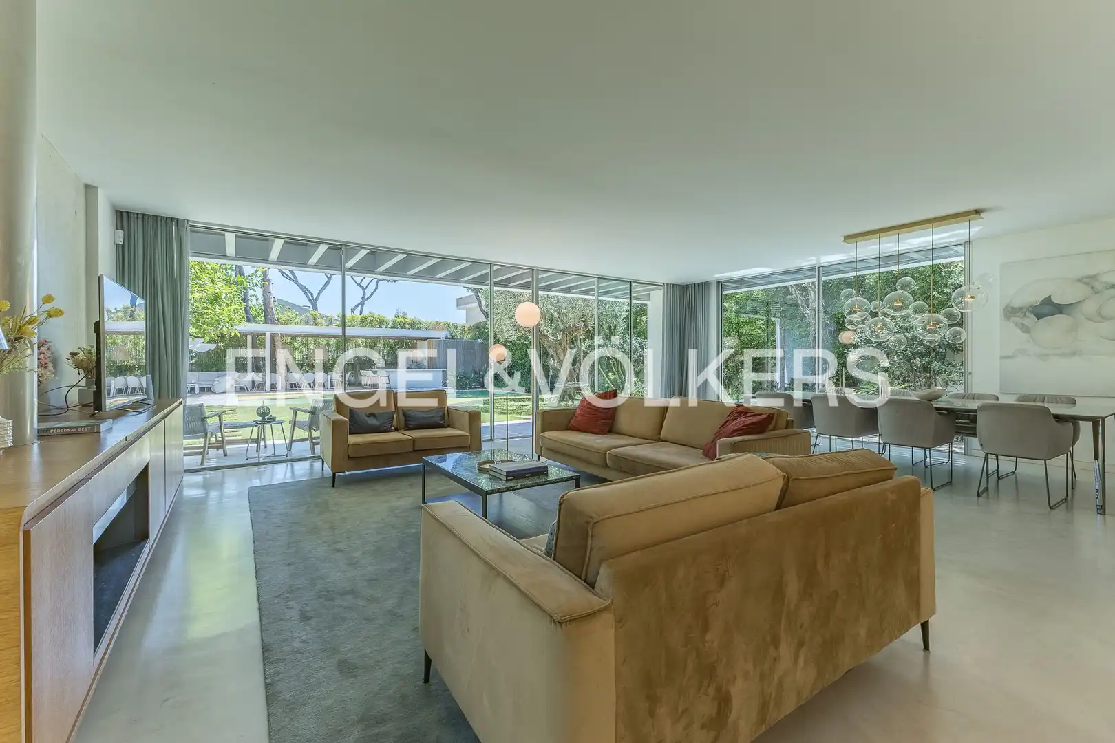 Living room of Houses for rent in Castelldefels  with Air Conditioner, Heating and Private garden