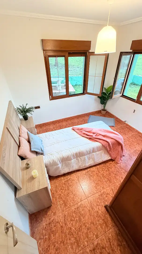 Schlafzimmer von Haus oder Chalet zur Miete in Gijón  mit Heizung, Privatgarten und Möbliert