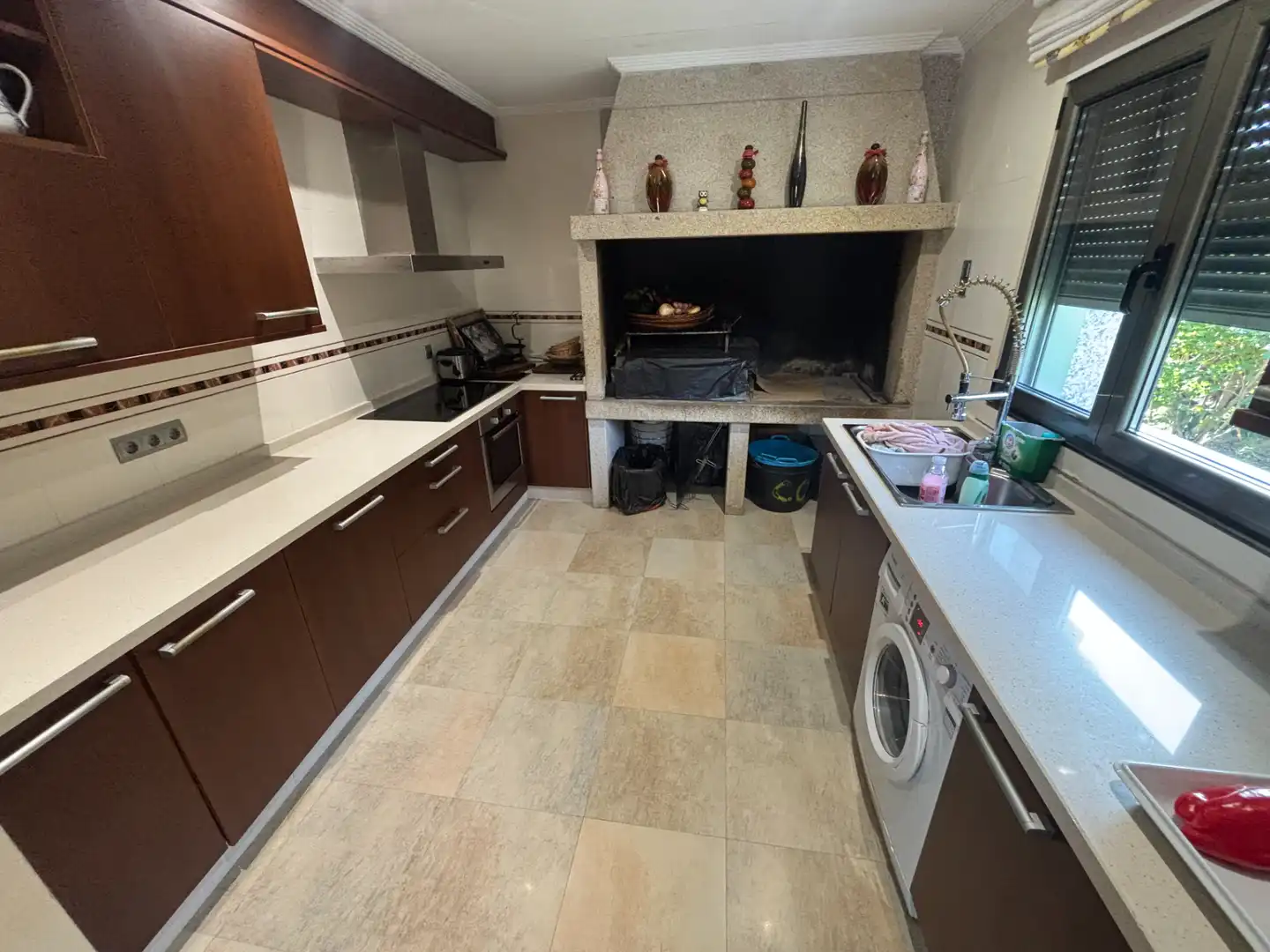 Cocina de Casa o chalet en venta en Santiago de Compostela  con Calefacción, Jardín privado y Parquet