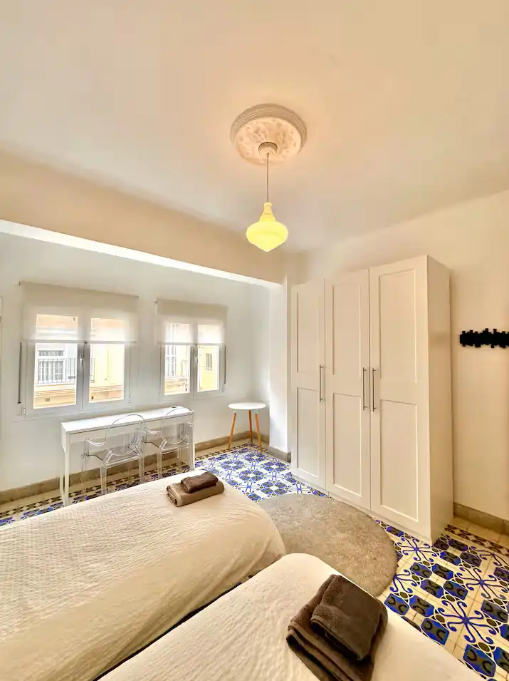 Bedroom of Flat for sale in Málaga  with Air Conditioner, Heating and Furnished