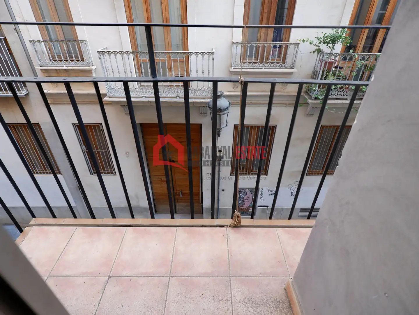 Terraza de Estudio de alquiler en Valencia con Aire acondicionado, Amueblado y Balcón