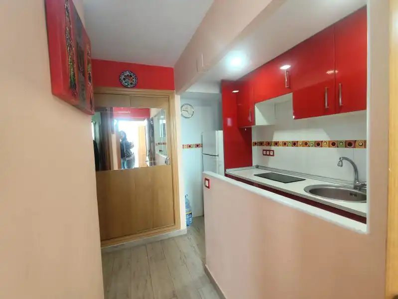 Cocina de Apartamento en venta en Cullera con Aire acondicionado, Parquet y Terraza