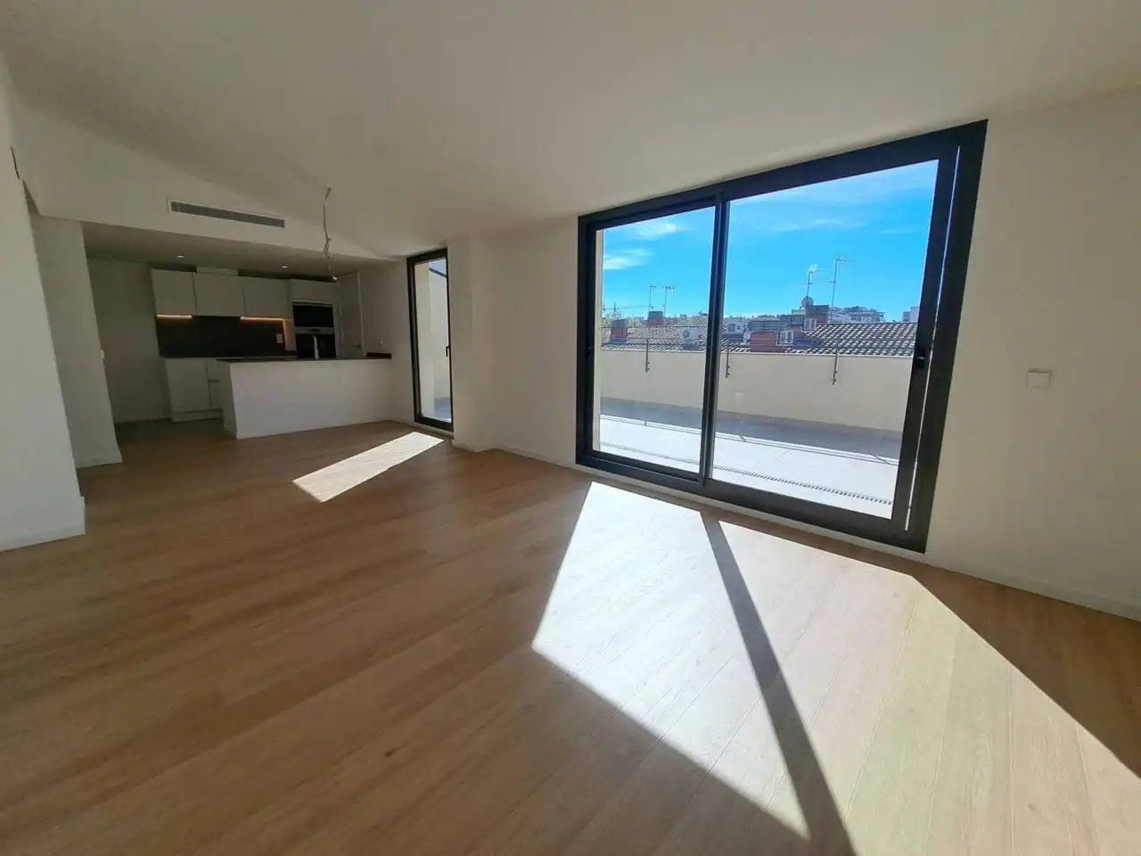 Sala de estar de Piso de alquiler en Sabadell con Aire acondicionado, Calefacción y Parquet
